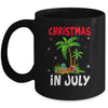 Christmas In July Palm Tree Xmas Tree Beach Summer Vacation Mug | teecentury