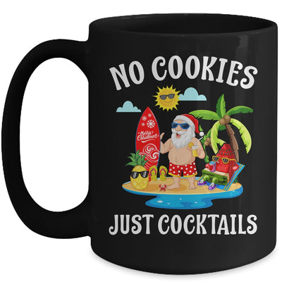 Christmas In July Santa No Cookies Just Cocktails Mug Coffee Mug | Teecentury.com