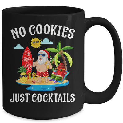 Christmas In July Santa No Cookies Just Cocktails Mug Coffee Mug | Teecentury.com