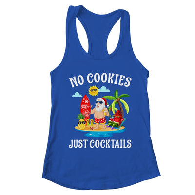 Christmas In July Santa No Cookies Just Cocktails T-Shirt & Tank Top | Teecentury.com