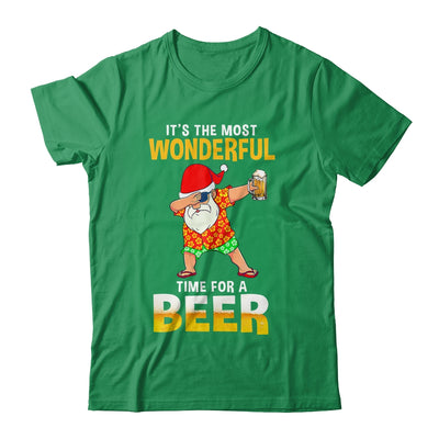 Christmas In July Santa Shirt Hawaiian Funny Wonderful Beer Shirt & Hoodie | teecentury