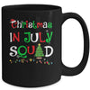 Christmas In July Squad Funny Summer Xmas Mug | teecentury