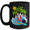 Christmas In July Summer Santa Claus Beach Hawaii Surf Mug | teecentury