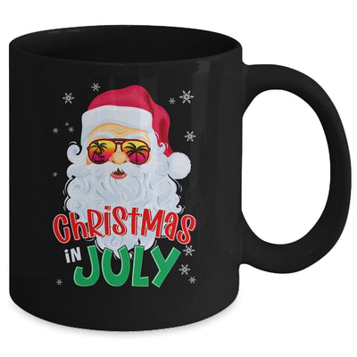 Christmas In July Summer Santa Sunglasses Xmas Funny Mug | teecentury