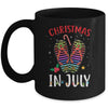 Christmas In July Summer Vacation Flip Flops Mug Coffee Mug | Teecentury.com