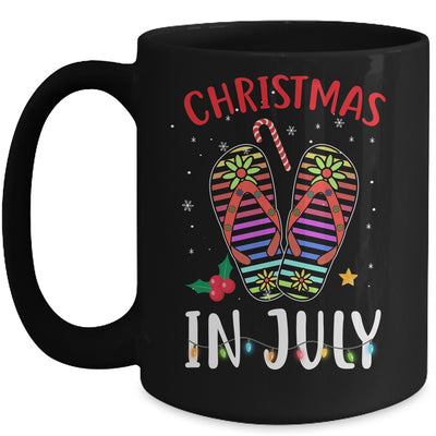 Christmas In July Summer Vacation Flip Flops Mug Coffee Mug | Teecentury.com