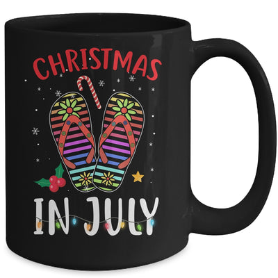 Christmas In July Summer Vacation Flip Flops Mug Coffee Mug | Teecentury.com