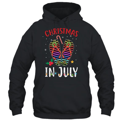 Christmas In July Summer Vacation Flip Flops T-Shirt & Tank Top | Teecentury.com