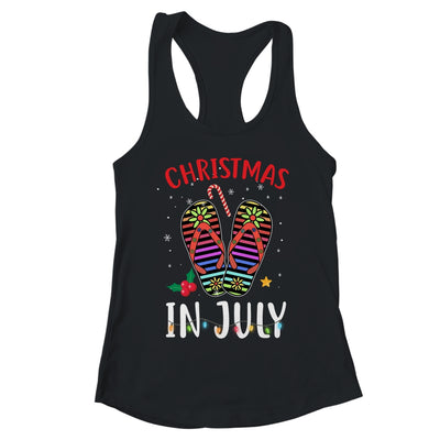 Christmas In July Summer Vacation Flip Flops T-Shirt & Tank Top | Teecentury.com