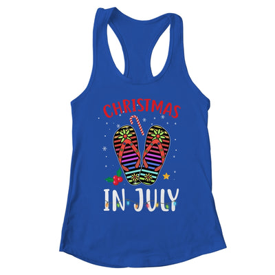 Christmas In July Summer Vacation Flip Flops T-Shirt & Tank Top | Teecentury.com