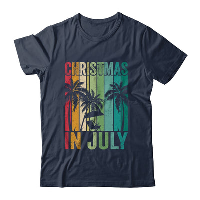 Christmas In July Vintage Beach Palms Hawaii Summer Party T-Shirt & Tank Top | Teecentury.com
