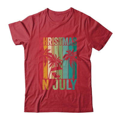 Christmas In July Vintage Beach Palms Hawaii Summer Party T-Shirt & Tank Top | Teecentury.com