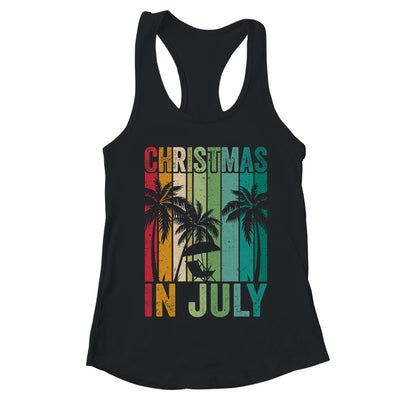 Christmas In July Vintage Beach Palms Hawaii Summer Party T-Shirt & Tank Top | Teecentury.com
