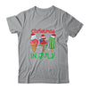 Christmas In July Watermelon Ice Pops Xmas Santa Hat Shirt & Tank Top | teecentury