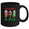 Christmas In July Watermelon Ice Pops Xmas Santa Hat Mug | teecentury