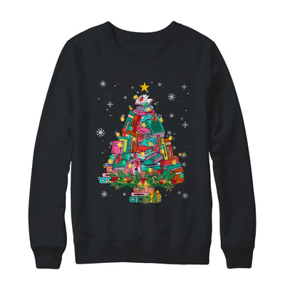 Christmas Library Tree Funny Xmas Librarian And Book Lover Shirt & Sweatshirt | teecentury