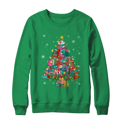 Christmas Library Tree Funny Xmas Librarian And Book Lover Shirt & Sweatshirt | teecentury