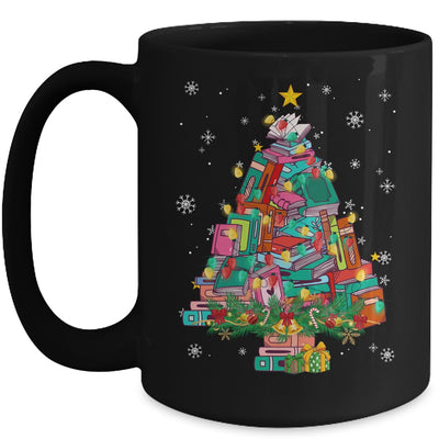 Christmas Library Tree Funny Xmas Librarian And Book Lover Mug | teecentury