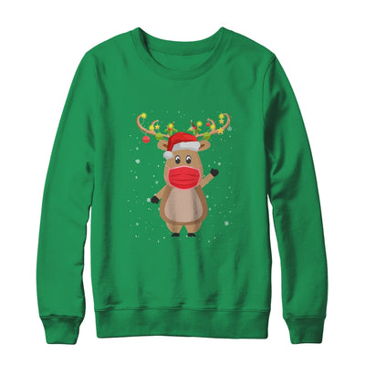 Christmas Mask Cute Reindeer Mask For Holidays T-Shirt & Sweatshirt | Teecentury.com