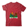 Christmas Rooster Xmas Farmer Chicken Lights Snowflakes T-Shirt & Sweatshirt | Teecentury.com