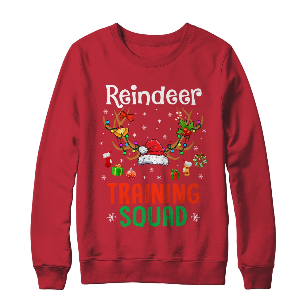 Christmas Running Funny Reindeer Training Squad Team Family Shirt & Sweatshirt | teecentury