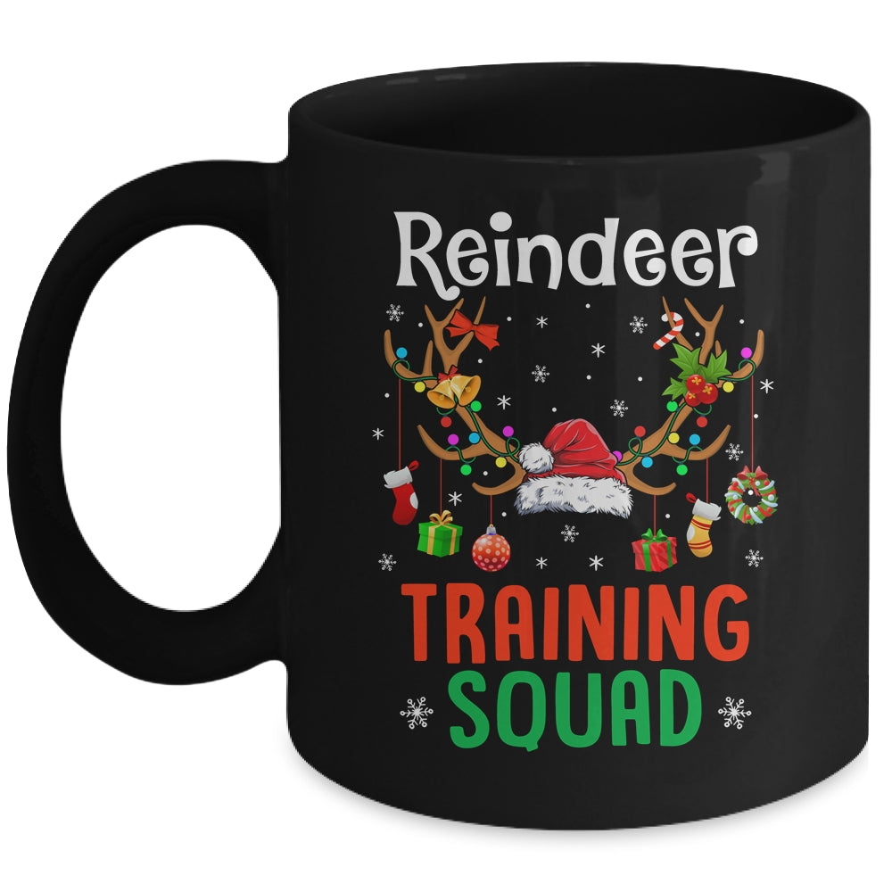 Christmas Running Funny Reindeer Training Squad Team Family Mug | teecentury