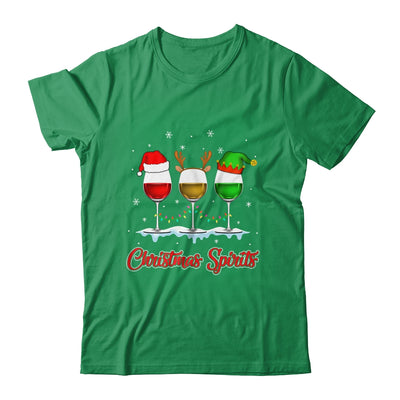 Christmas Spirits Glasses Of Wine Xmas Holidays Party T-Shirt & Sweatshirt | Teecentury.com