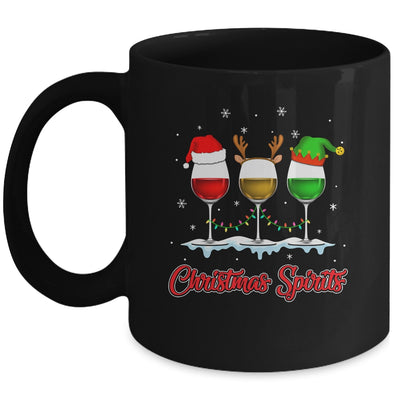 Christmas Spirits Glasses Of Wine Xmas Holidays Party Mug Coffee Mug | Teecentury.com