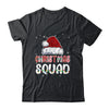 Christmas Squad Family Group Matching Red Plaid Santa Shirt & Sweatshirt | teecentury