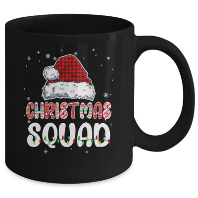 Christmas Squad Family Group Matching Red Plaid Santa Mug | teecentury