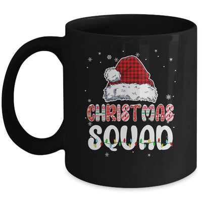 Christmas Squad Family Group Matching Red Plaid Santa Mug | teecentury