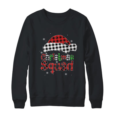 Christmas Squad Red Plaid Family Matching Christmas Pajama T-Shirt & Sweatshirt | Teecentury.com