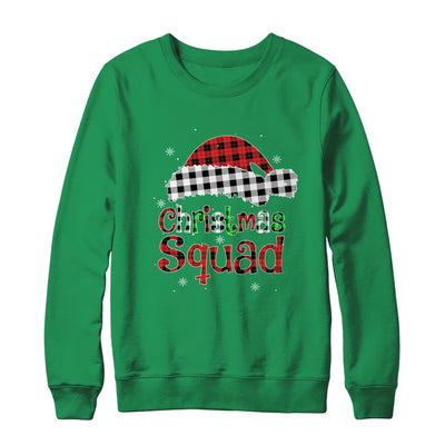 Christmas Squad Red Plaid Family Matching Christmas Pajama T-Shirt & Sweatshirt | Teecentury.com