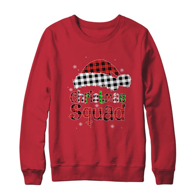 Christmas Squad Red Plaid Family Matching Christmas Pajama T-Shirt & Sweatshirt | Teecentury.com