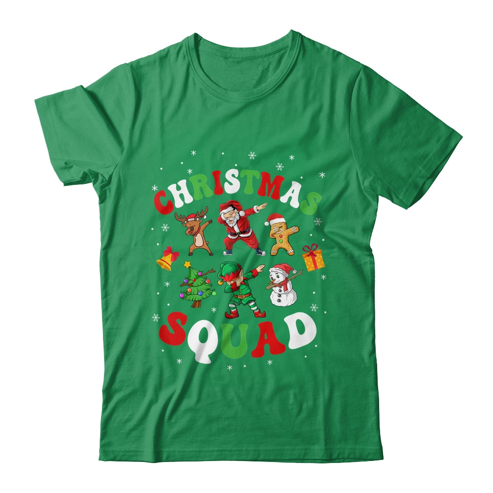 Christmas Squad Santa Dabbing Elf Family Matching Xmas Shirt & Sweatshirt | teecentury