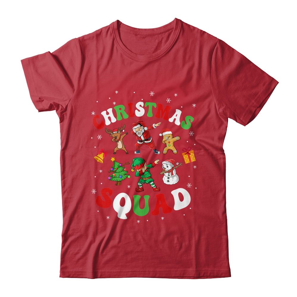 Christmas Squad Santa Dabbing Elf Family Matching Xmas Shirt & Sweatshirt | teecentury