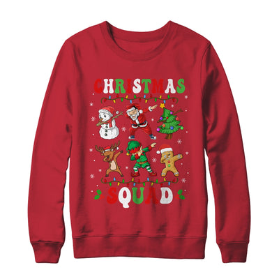 Christmas Squad Santa Dabbing Reindeer Elf Family Matching Shirt & Sweatshirt | teecentury