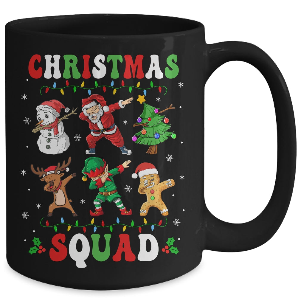 Christmas Squad Santa Dabbing Reindeer Elf Family Matching Mug | teecentury
