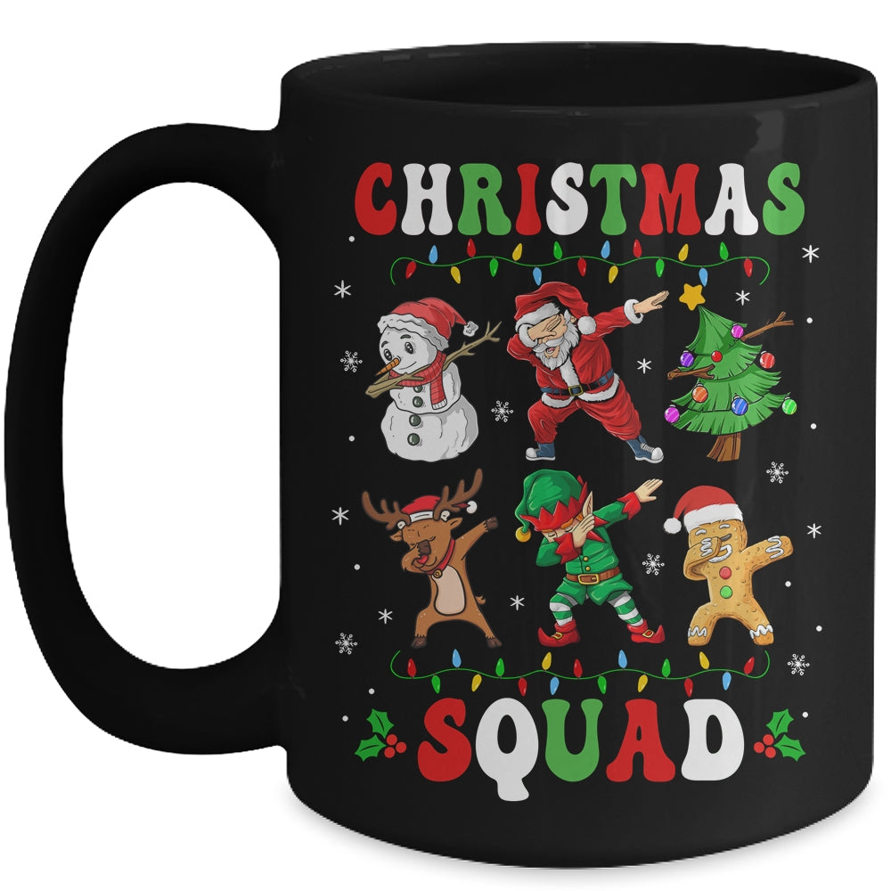 Christmas Squad Santa Dabbing Reindeer Elf Family Matching Mug | teecentury