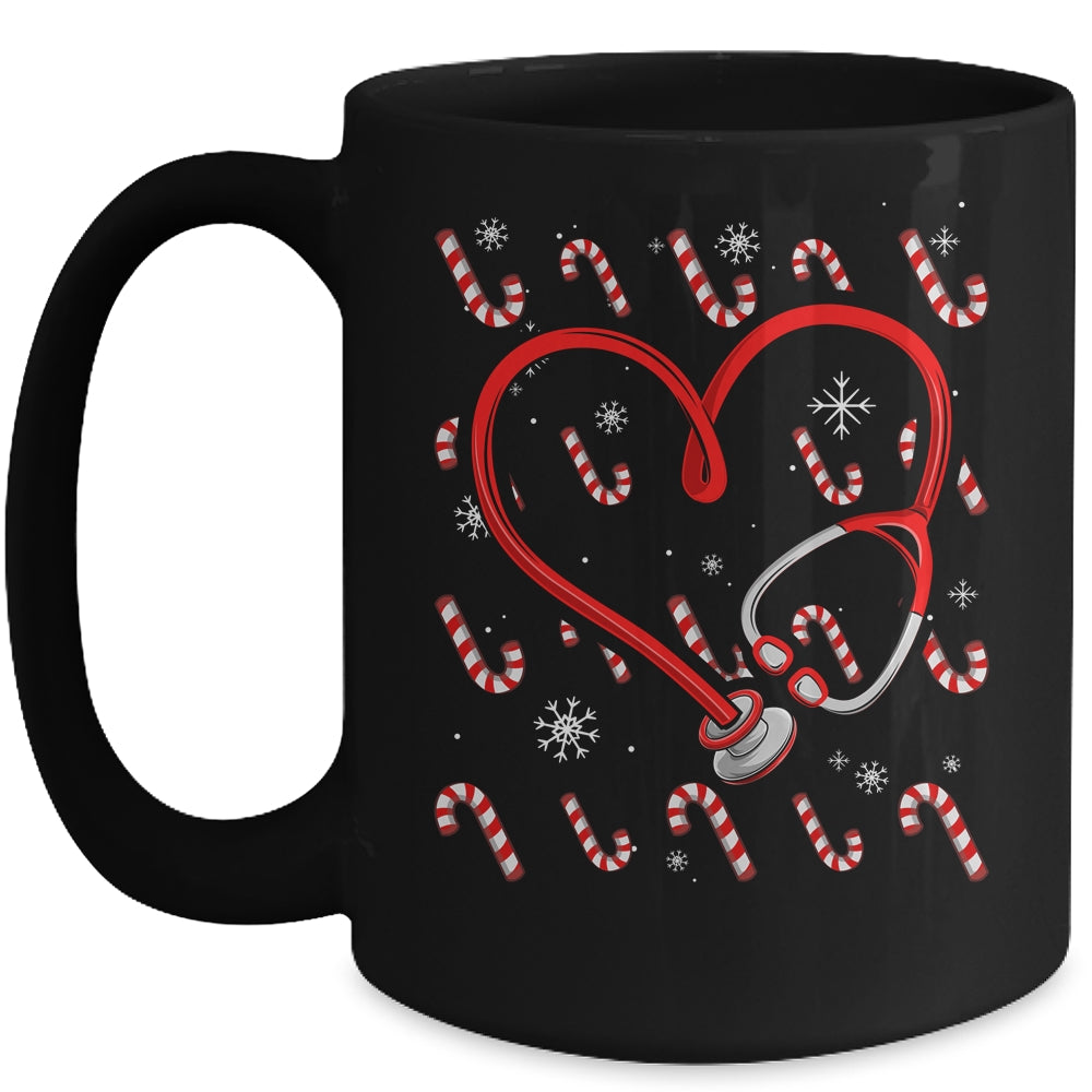 Christmas Stethoscope Nurse Xmas Nursing Scrub Top Women Mug | teecentury