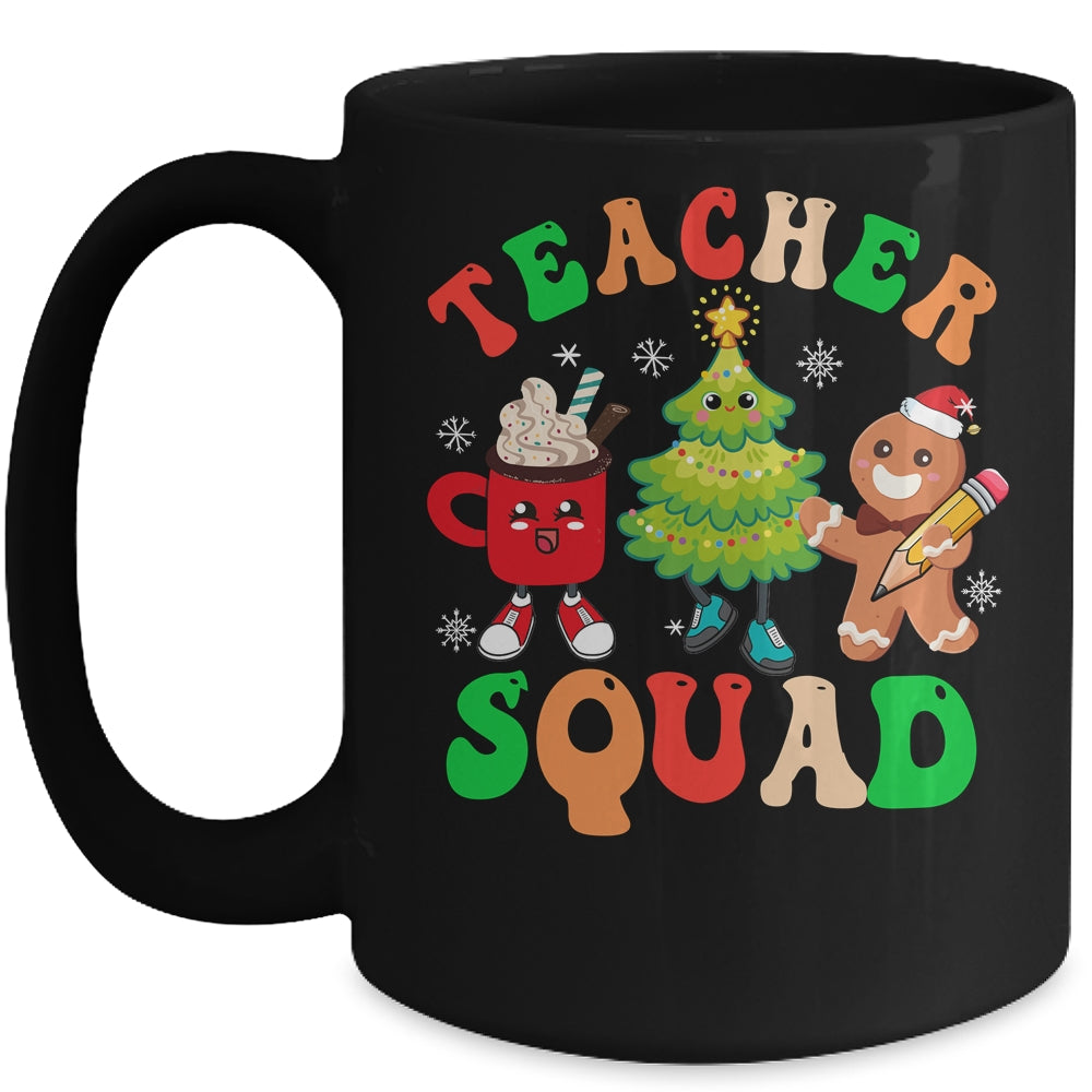 Christmas Teacher Squad Retro Groovy Xmas Teacher Women Mug | teecentury