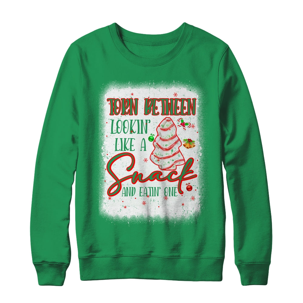 Christmas Torn Between Looking Like A Snack And Eating One Shirt & Sweatshirt | teecentury