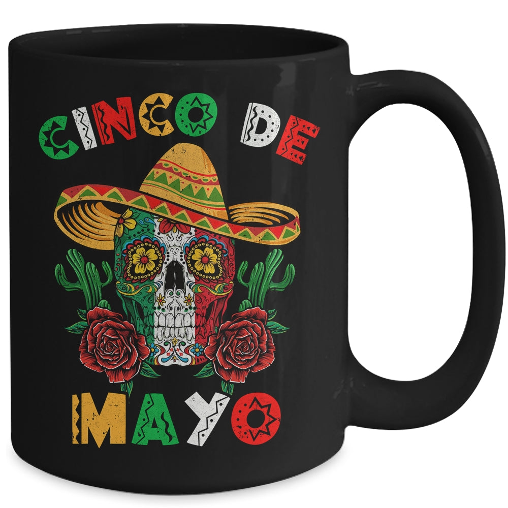 Cinco De Mayo Mexican Cross Sunglasses Skull Mustache Mug | teecentury