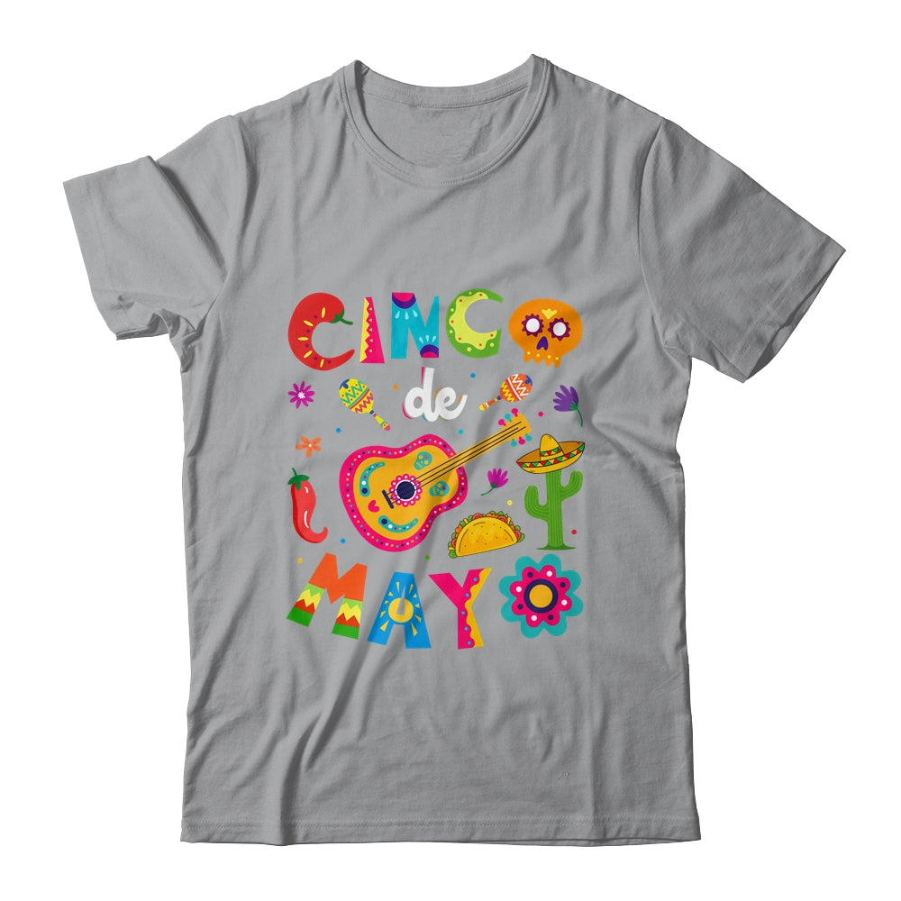 Cinco De Mayo Mexican Guitar Cactus Shirt & Tank Top | teecentury