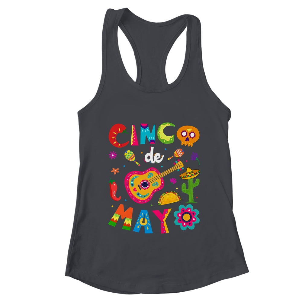 Cinco De Mayo Mexican Guitar Cactus Shirt & Tank Top | teecentury