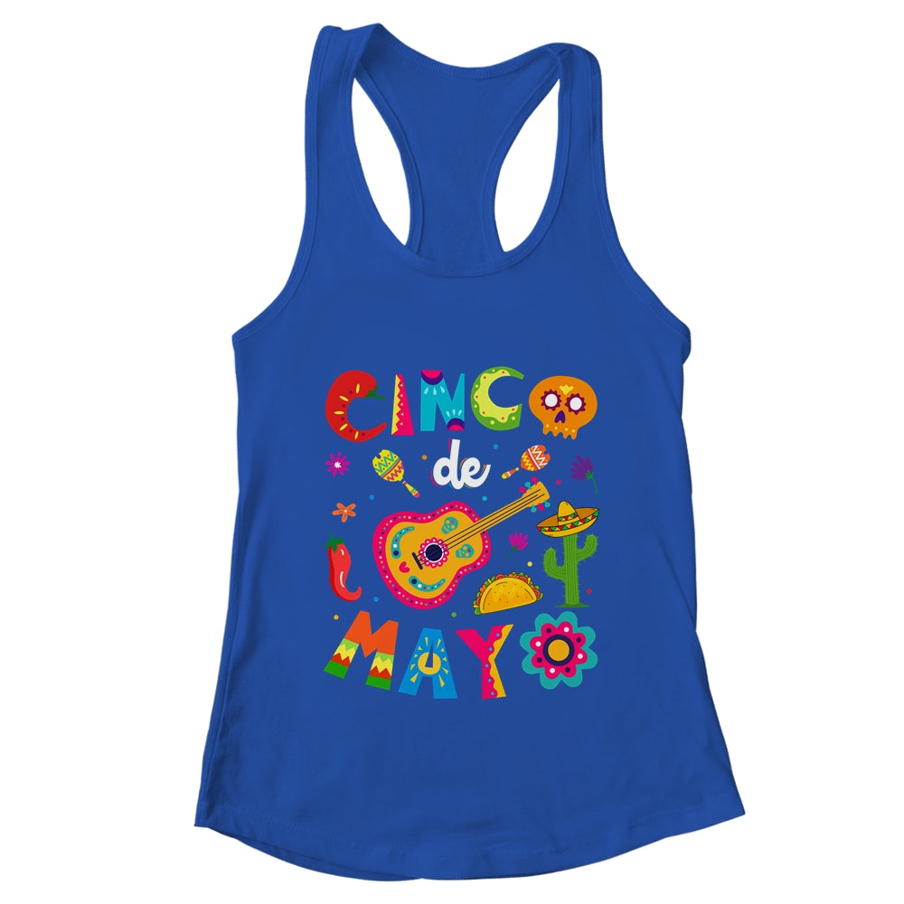 Cinco De Mayo Mexican Guitar Cactus Shirt & Tank Top | teecentury