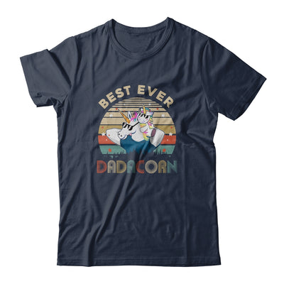 Best Ever Dadacorn Dad And Baby Fathers Day Gift Vintage T-Shirt & Hoodie | Teecentury.com