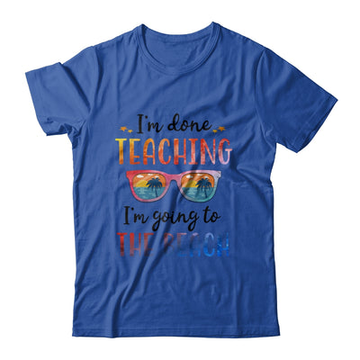 Im Done Teaching I'm Going To The Beach Teacher Summer T-Shirt & Tank Top | Teecentury.com