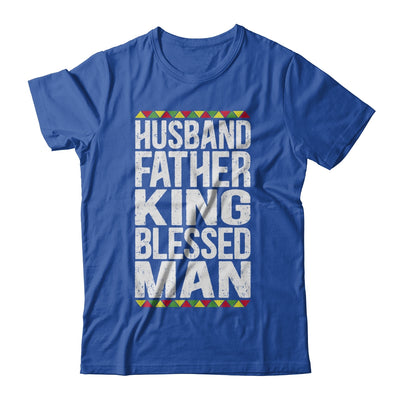 Husband Father King Blessed Man Black Pride Dad Gift T-Shirt & Hoodie | Teecentury.com