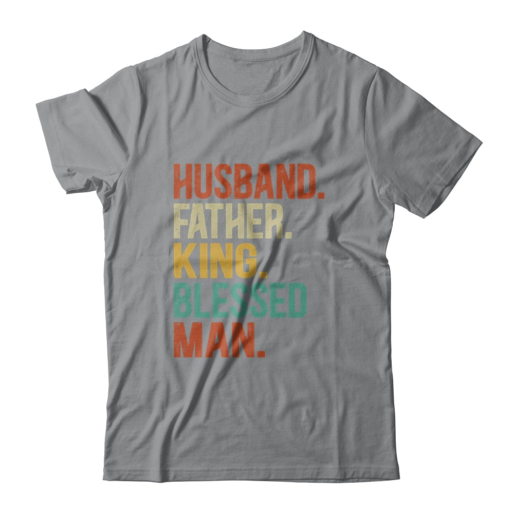 Husband Father King Blessed Man Pride Black Dad Gift T-Shirt & Hoodie | Teecentury.com